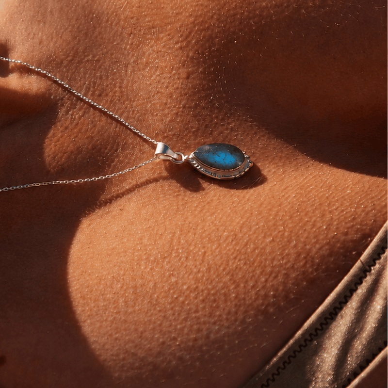 MAR' NECKLACE | LABRADORITE - SILVER